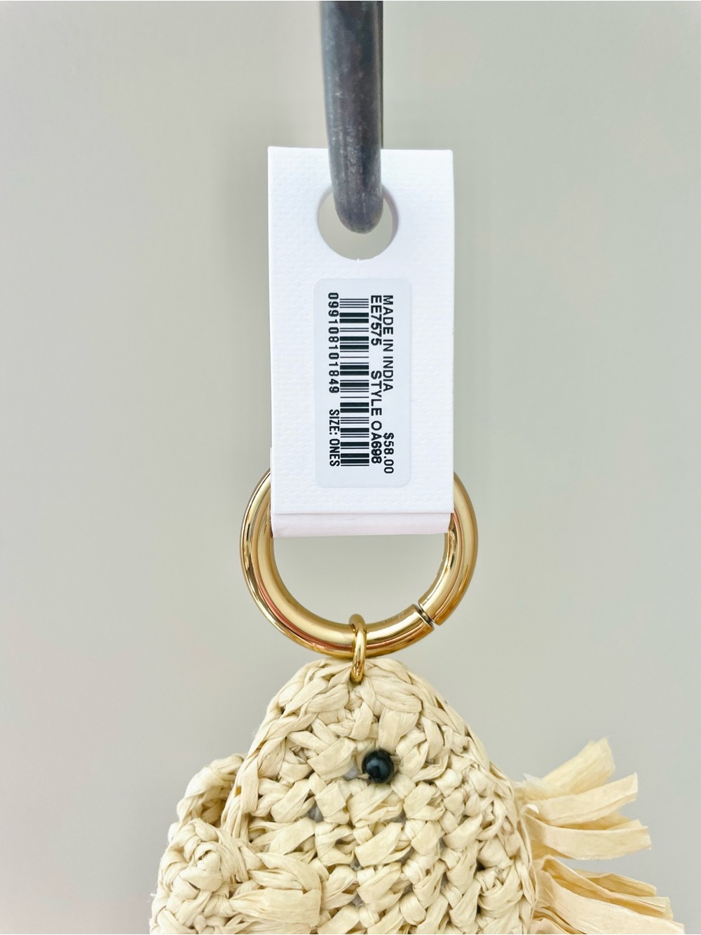 Madewell Straw Fish Bag Charm - Picture 5 of 5